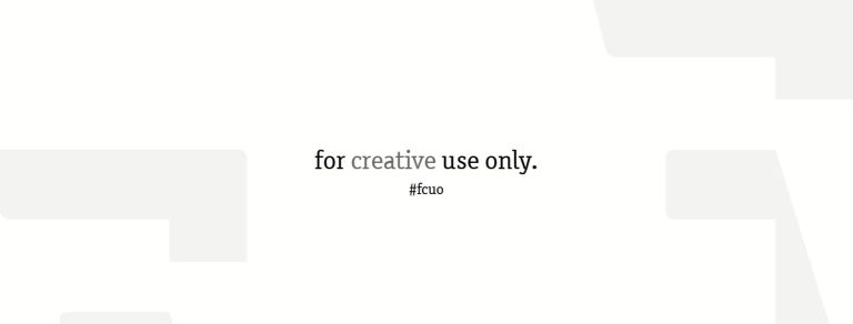 For creative use only